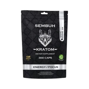 Sembuh White Vein Kratom Capsules – Energy & Focus – 150,000mg